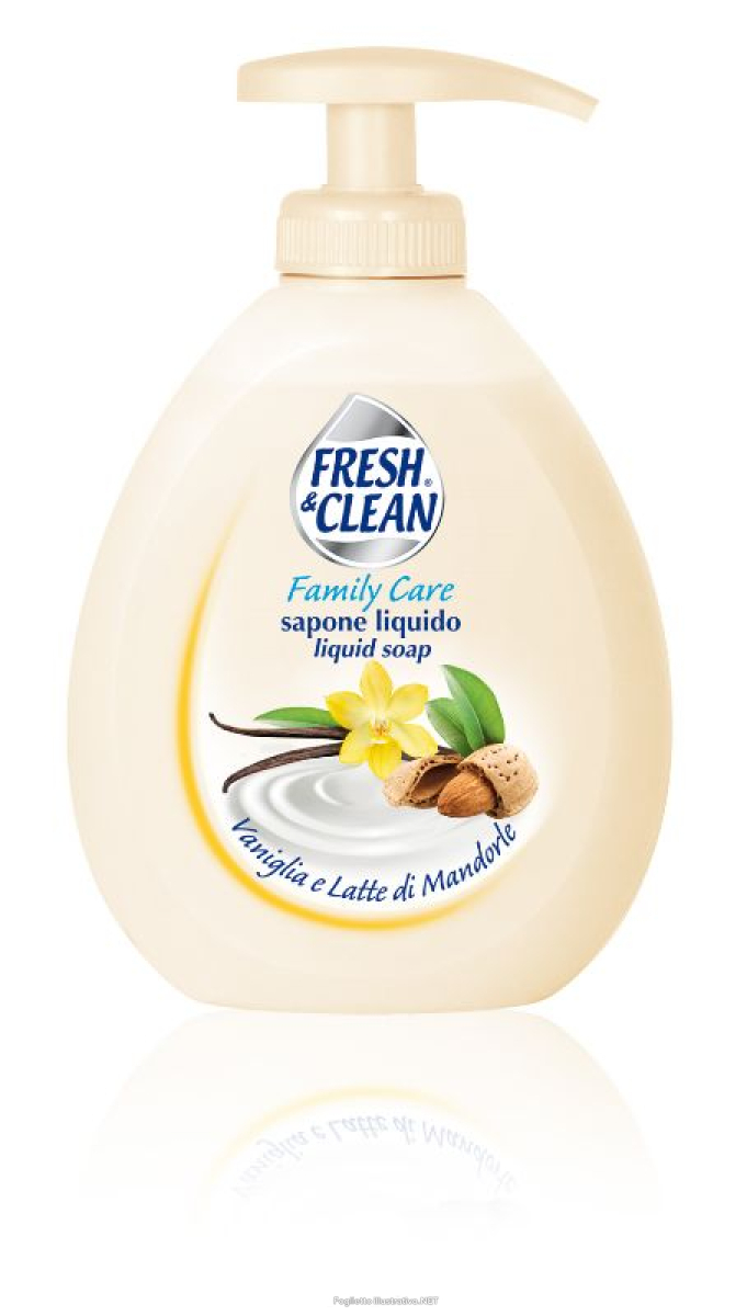 Compra Online fresh & clean - family care - sapone liquido alla vaniglia e latte di mandorle 300 ml e Trova l'offerta più bassa