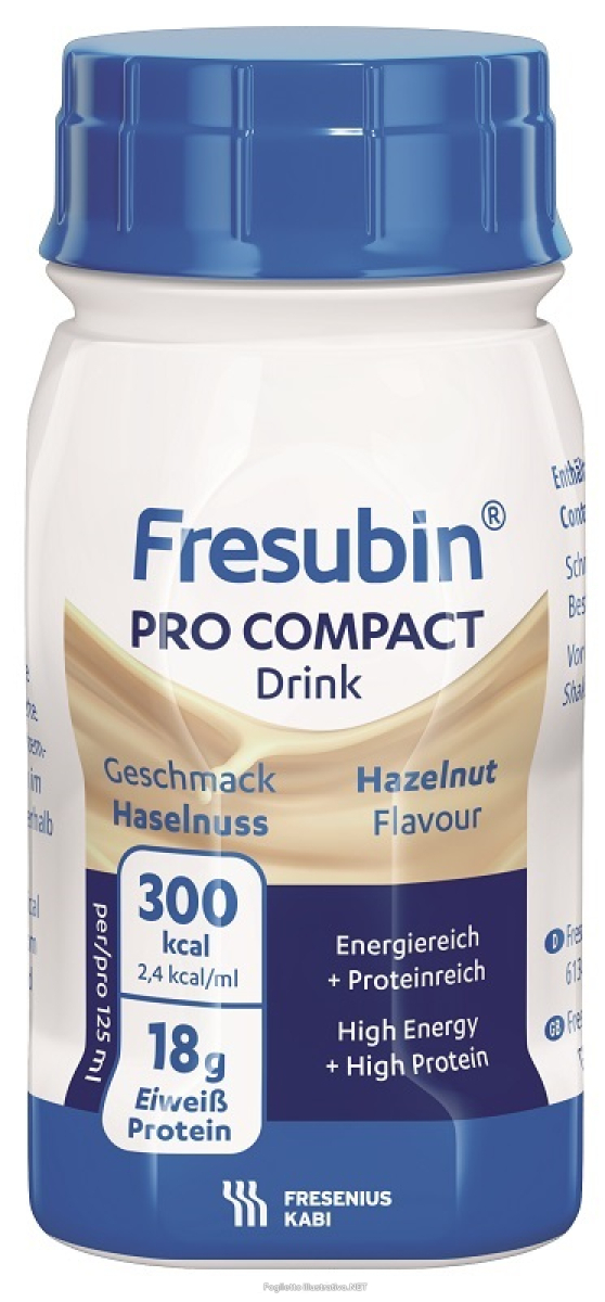 Compra Online fresubin pro compact drink supplemento nutrizionale orale iperproteico per malnutrizione gusto nocciola 4 x 125ml e Trova l'offerta più bassa