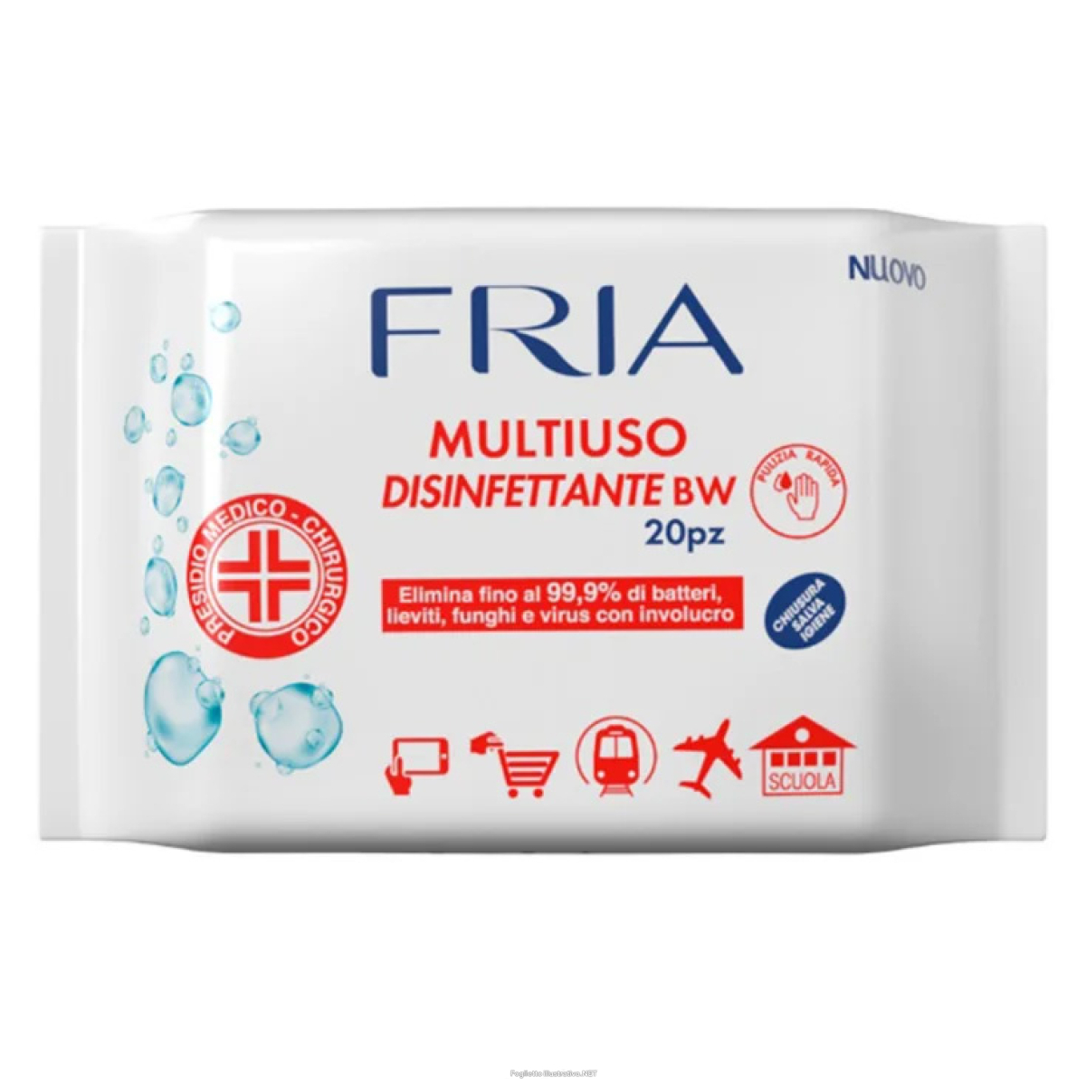 Compra Online fria multiuso salviettina disinfettante bw 20 pezzi e Trova l'offerta più bassa