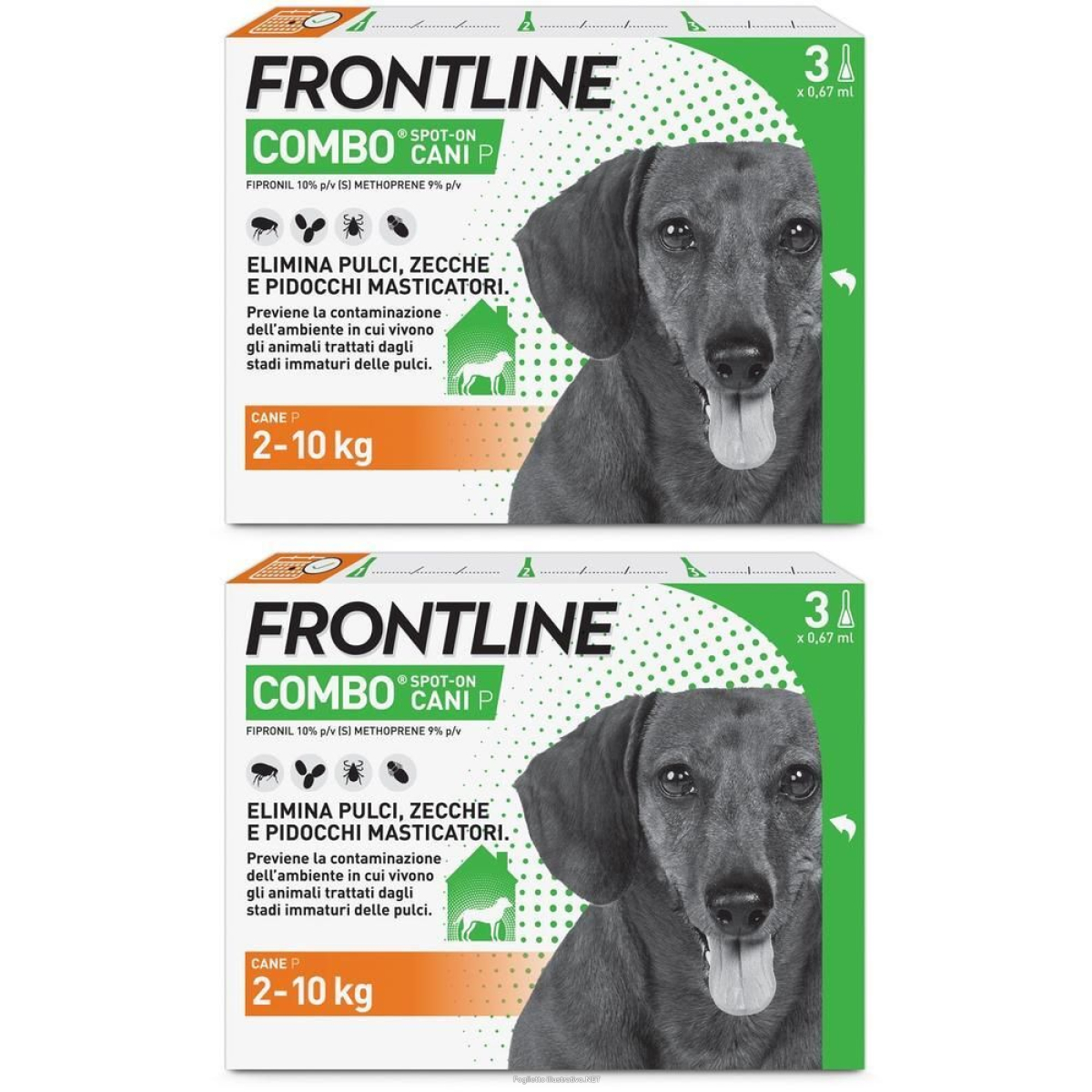 Compra Online frontline combo cani x3 pipette, antiparassitario per (2-10kg) co e Trova l'offerta più bassa
