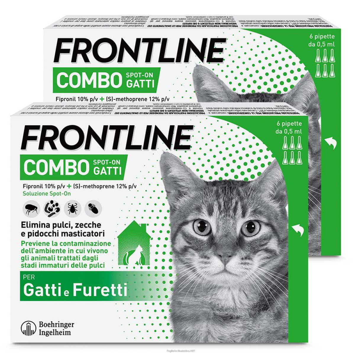 Compra Online frontline combo gatti 2x6 pipette, antiparassitario contro pulci, zecc e Trova l'offerta più bassa
