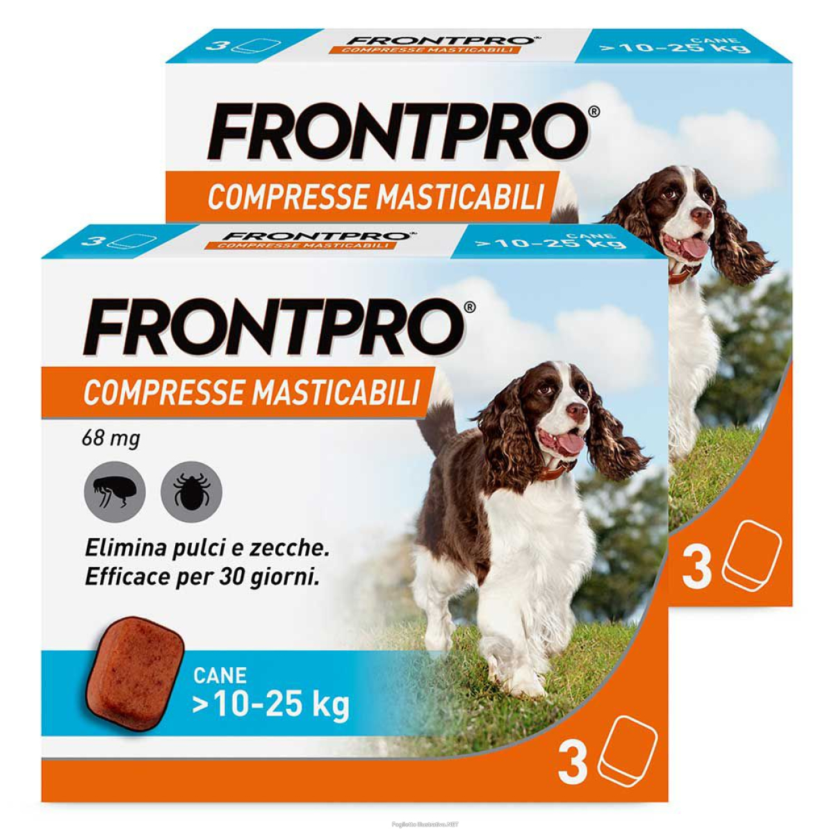 Compra Online frontpro 2x3 compresse masticabili, antiparassitario per cani (10-25kg e Trova l'offerta più bassa