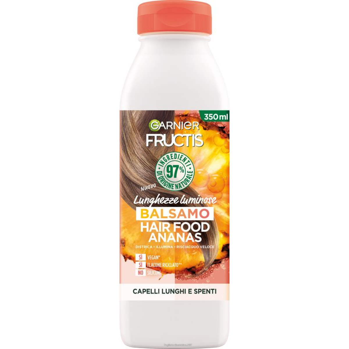 Compra Online fructis - hair food ananas - balsamo per capelli lunghi e spenti 350 ml e Trova l'offerta più bassa
