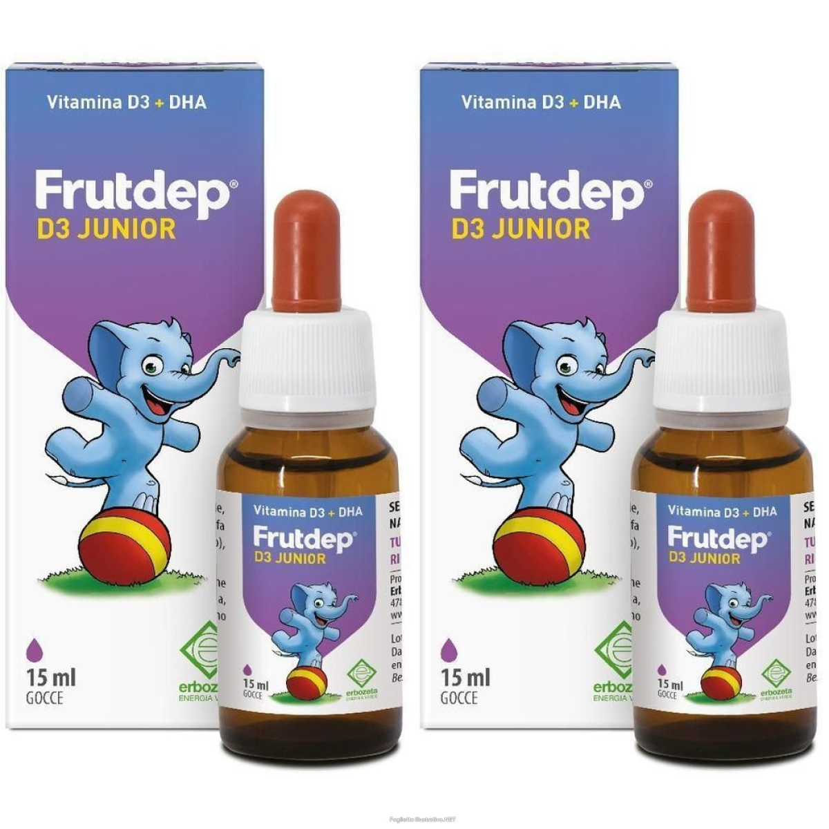 Compra Online frutdep d3 junior 15 ml 2x15 ml soluzione orale e Trova l'offerta più bassa