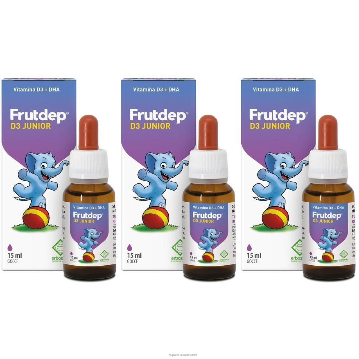 Compra Online frutdep d3 junior 15 ml 3x15 ml soluzione orale e Trova l'offerta più bassa
