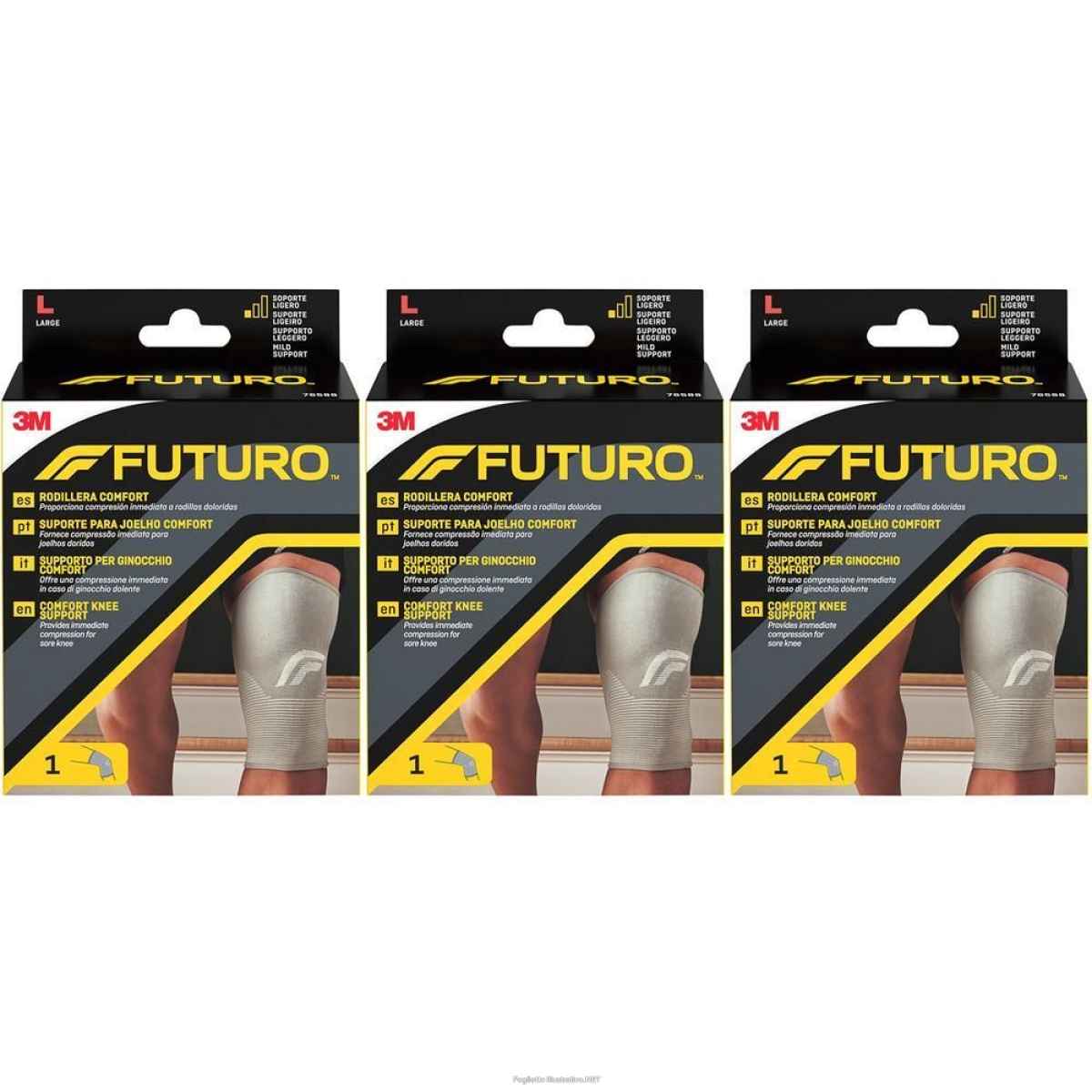 Compra Online futuro™ supporto per ginocchio comfort l 3x1 pz bendaggio/i e Trova l'offerta più bassa