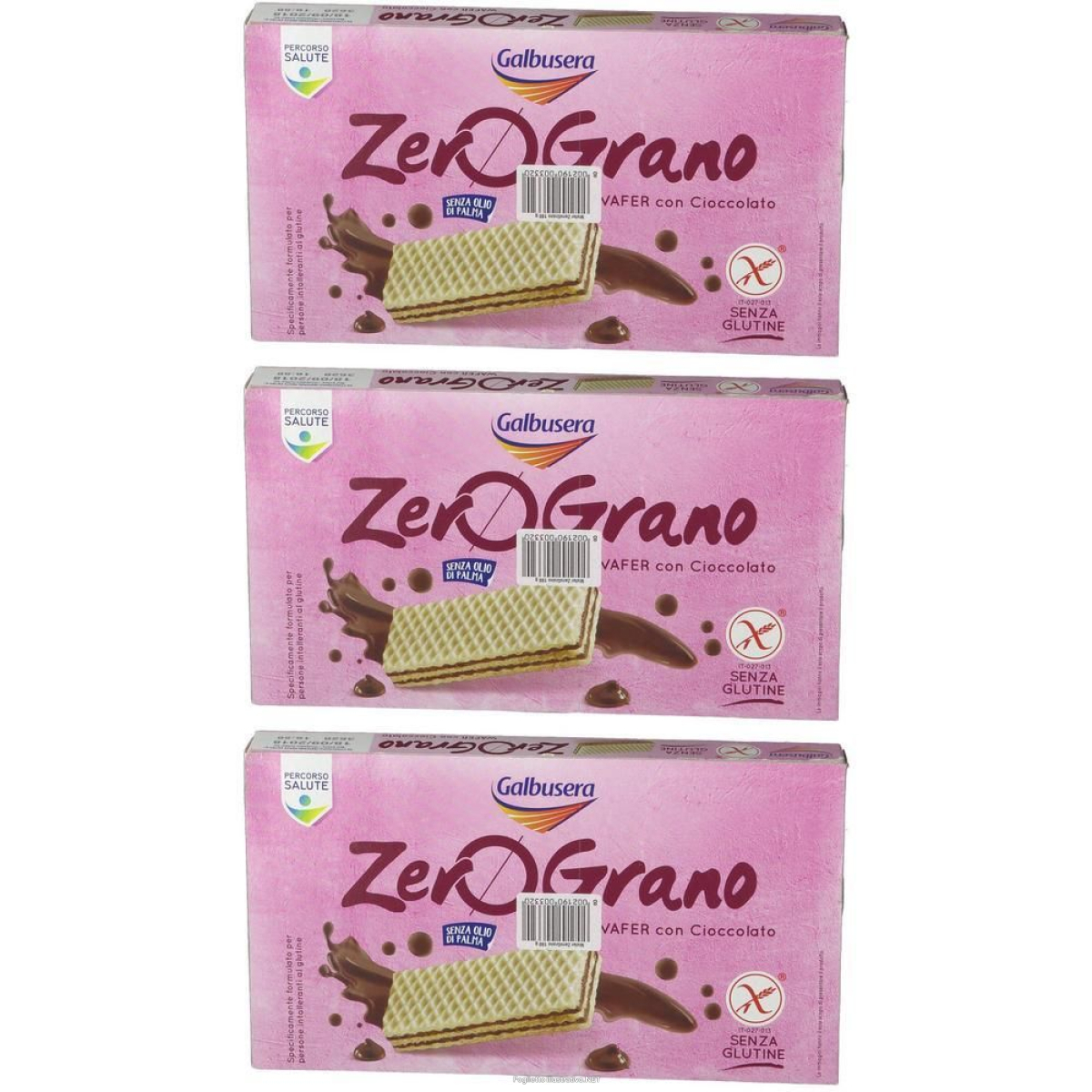 Acquista Online galbusera zerograno wafer senza glutine 3x180 g e Cerca il miglior prezzo