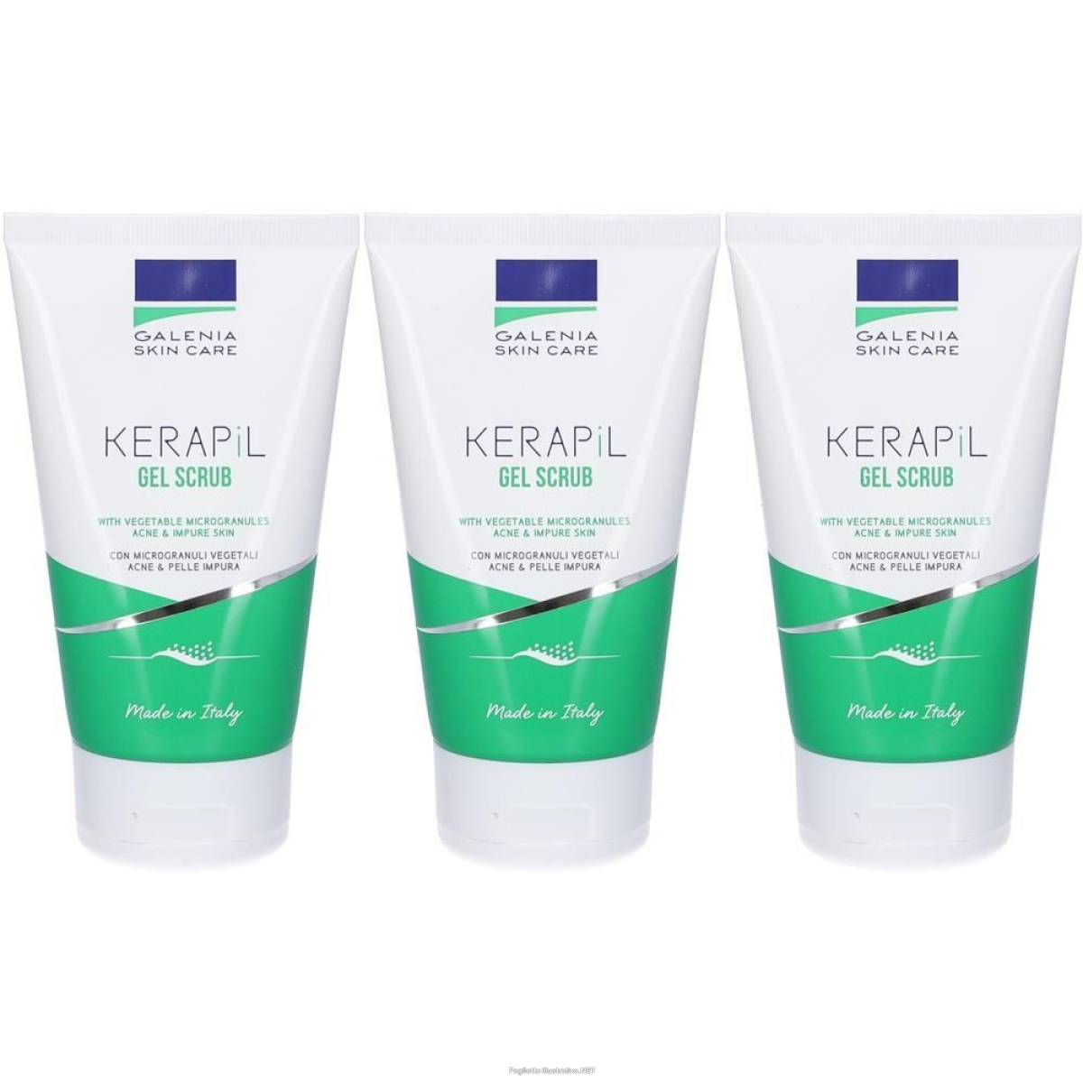 Acquista Online galenia skin care kerapil gel scrub 3x125 ml e Cerca il miglior prezzo