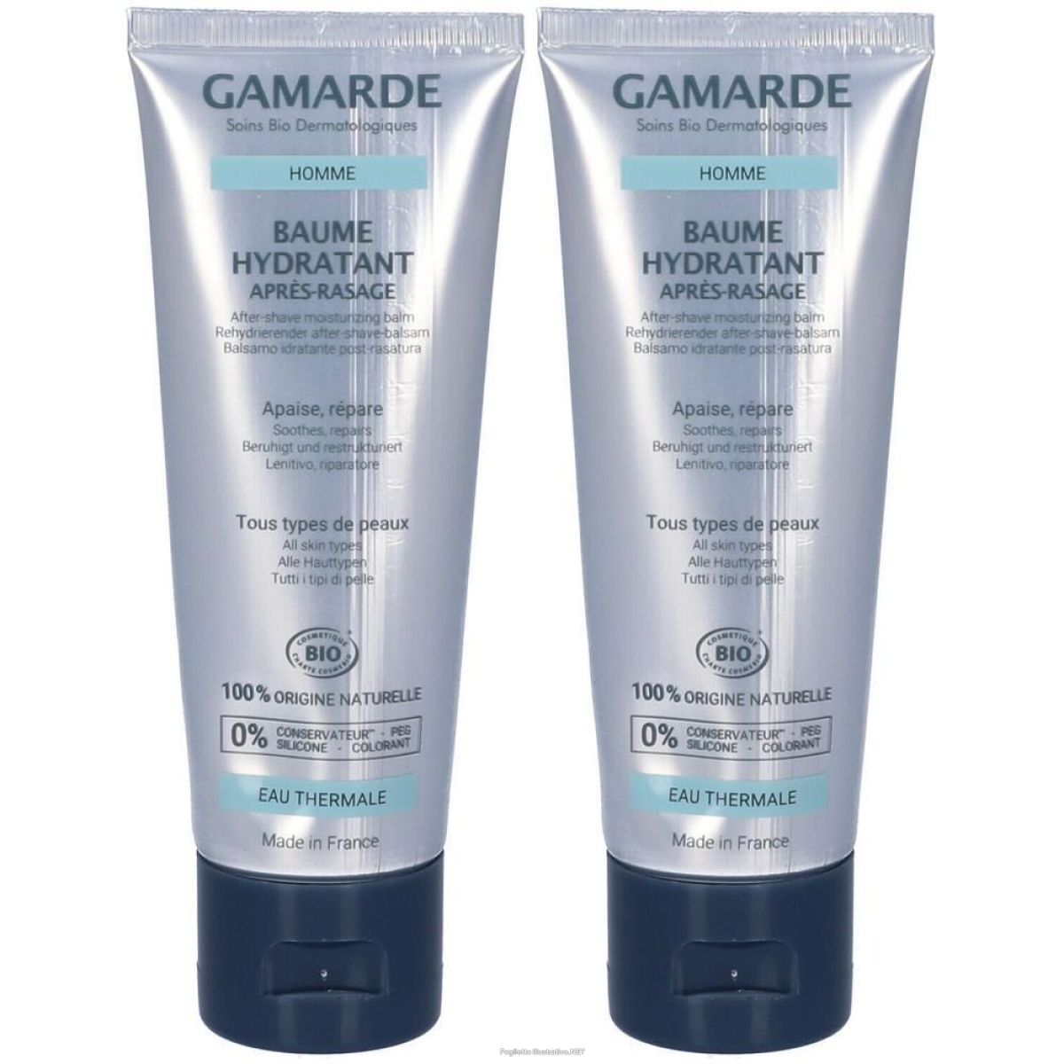 Acquista Online gamarde uomo balsamo dopobarba idratante 2x75 ml e Cerca il miglior prezzo