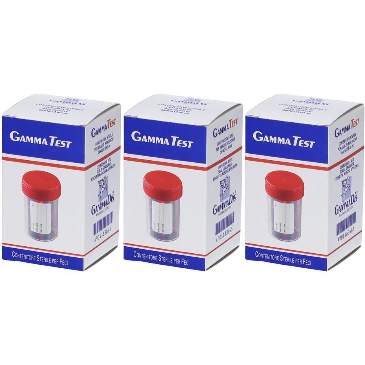Acquista Online Gammadis® gamma test contenitore sterile per feci 3x1 st e Cerca il miglior prezzo