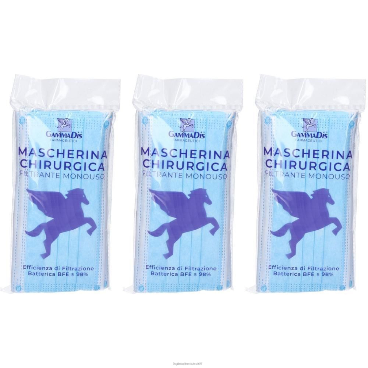 Acquista Online gammadis mascherina chirurgica en14683 colore blu 10 pezzi 3x10 st e Cerca il miglior prezzo