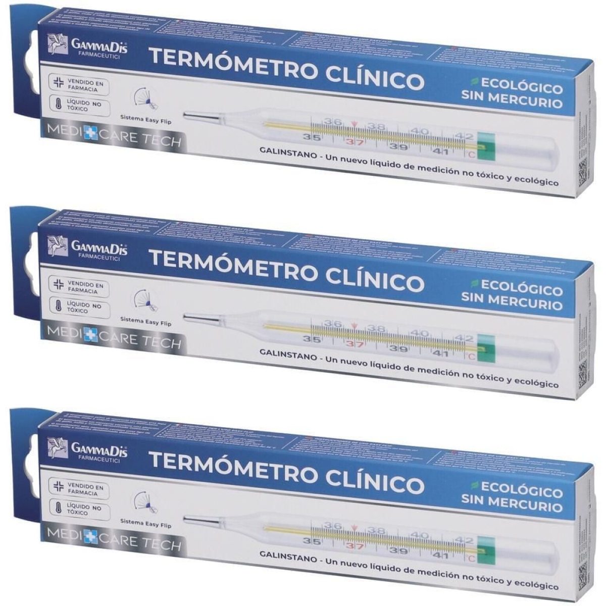 Acquista Online Gammadis medicare termometro clinico ecologico senza mercurio 3x1 st e Cerca il miglior prezzo