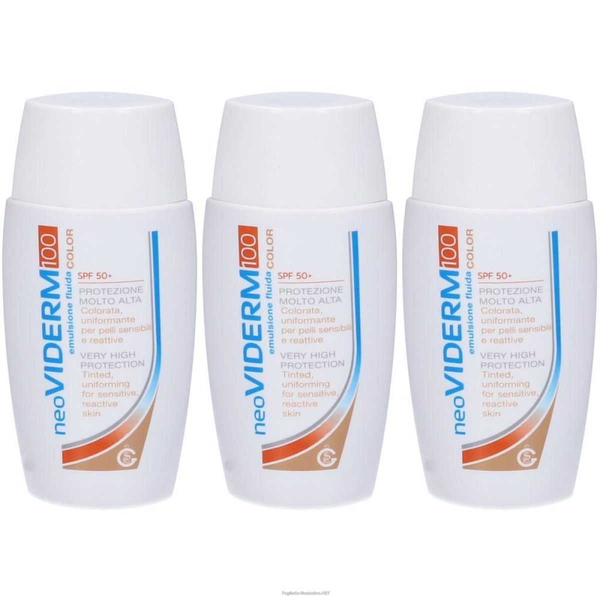Acquista Online ganassini neo viderm 100 emulsione fluida color spf50+ 3x50 ml e Cerca il miglior prezzo