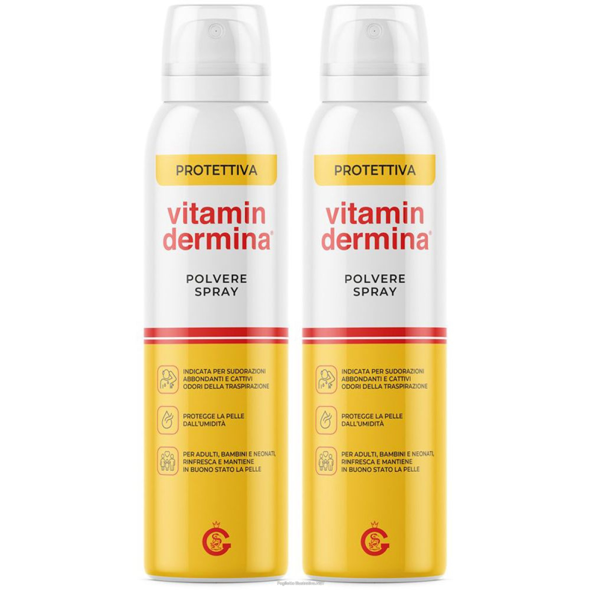 Acquista Online ganassini vitamindermina polvere spray set da 2 2x150 ml e Cerca il miglior prezzo