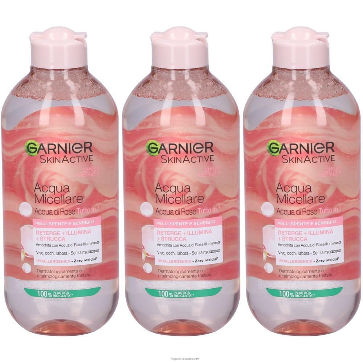Acquista Online garnier acqua micellare illuminante di rose 3x400 ml e Cerca il miglior prezzo