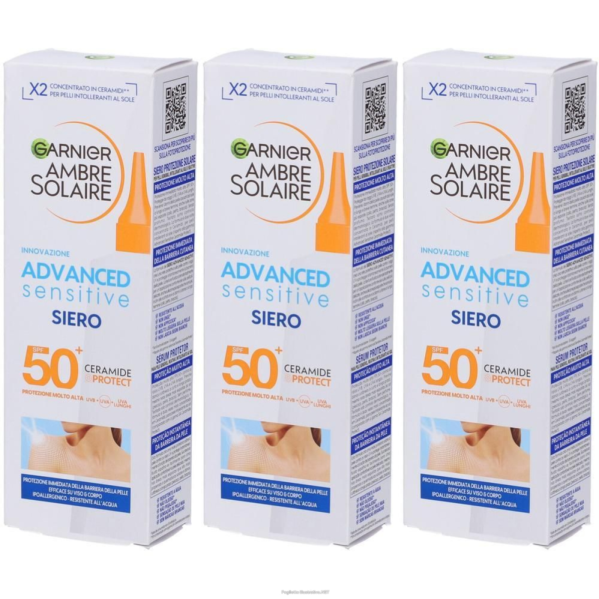 Acquista Online garnier ambre solaire advanced sensitive body serum 3x125 ml e Cerca il miglior prezzo