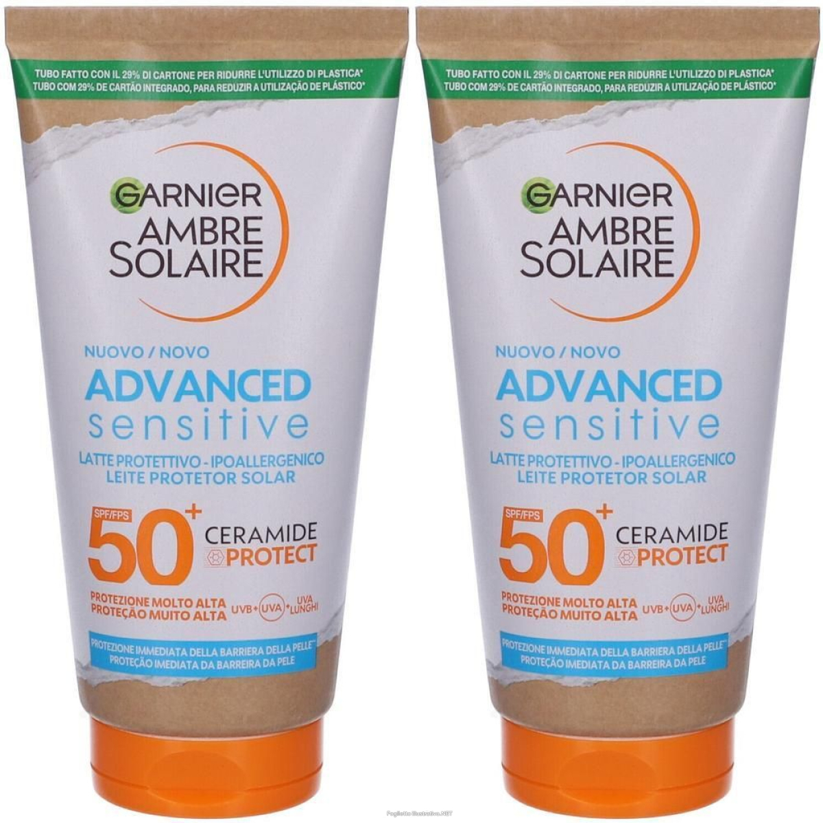 Acquista Online garnier ambre solaire advanced sensitive latte solare spf50+ 175ml 2x1 e Cerca il miglior prezzo