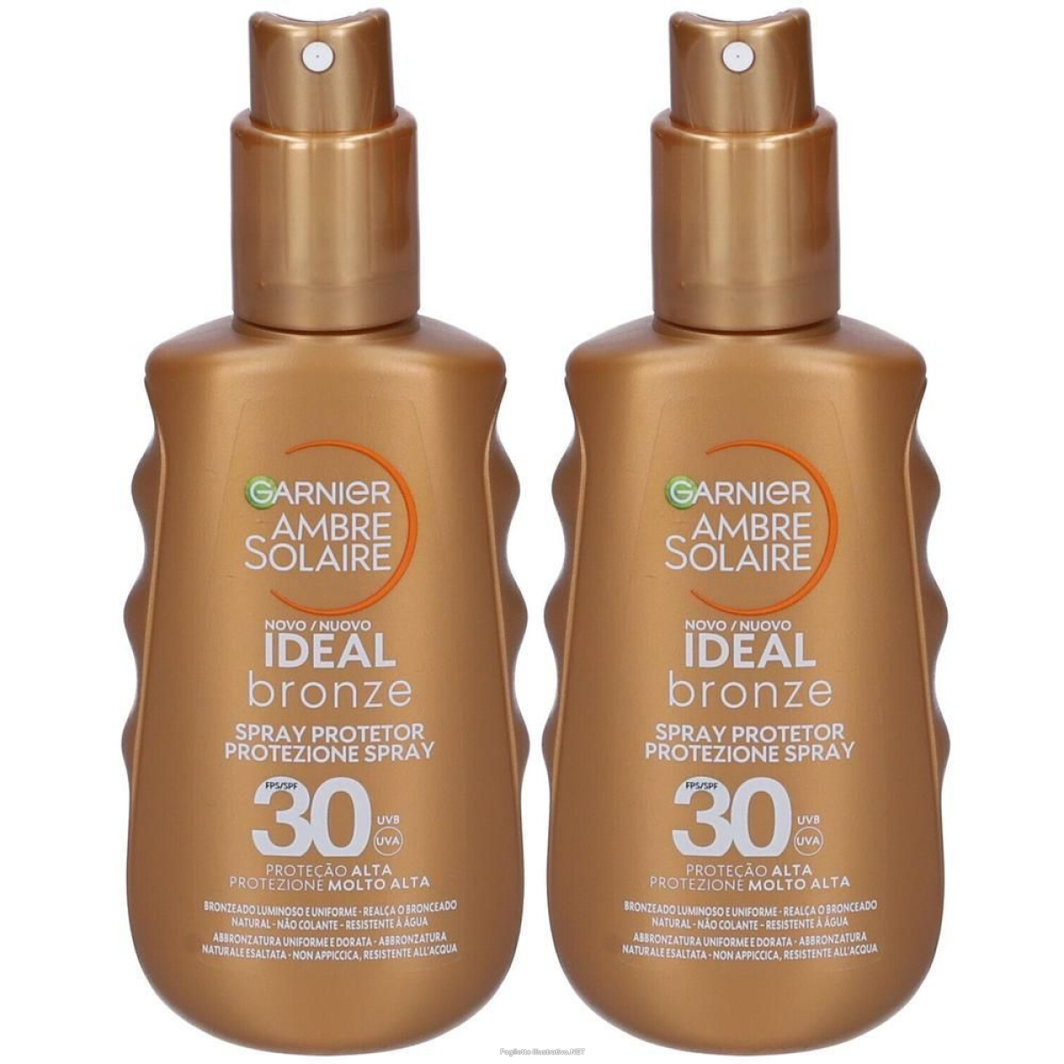 Acquista Online garnier ambre solaire ideal bronze spray spf 30+ 2x177,34 ml e Cerca il miglior prezzo
