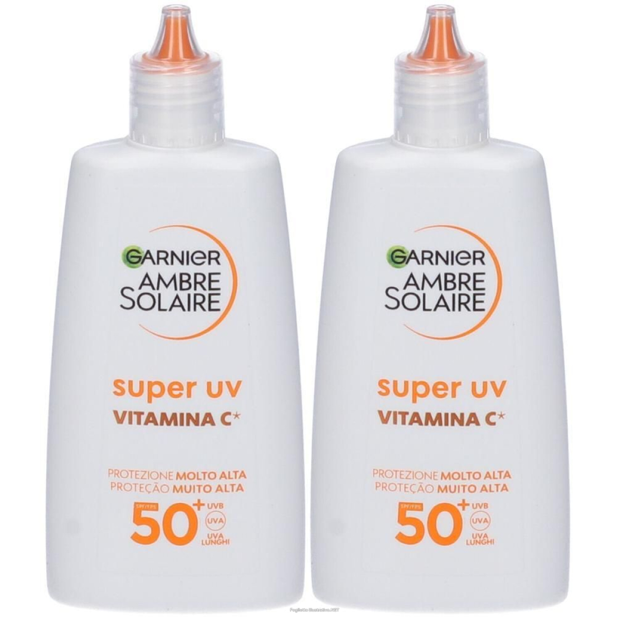 Acquista Online garnier ambre solaire super uv vitamina c fluido anti-macchie spf50+ 2 e Cerca il miglior prezzo