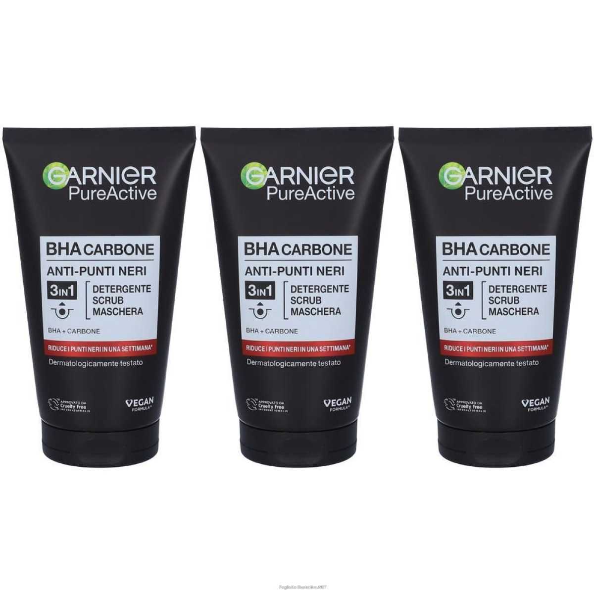 Acquista Online garnier charcoal gel 3in1 3x150 ml e Cerca il miglior prezzo
