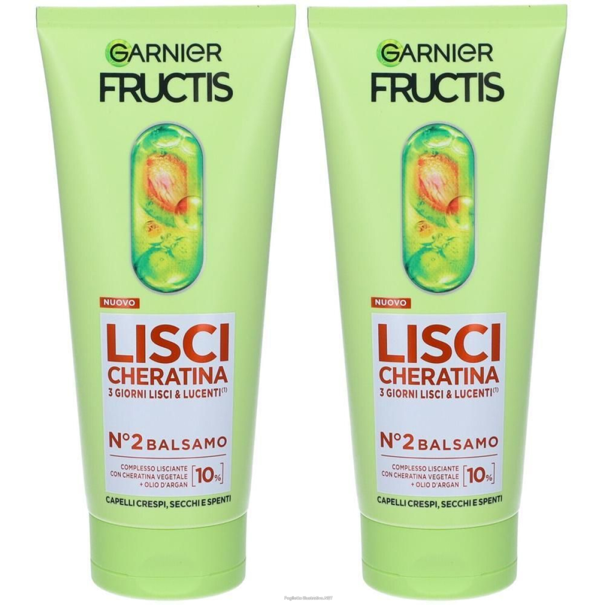 Acquista Online garnier fructis keratin sleek balsamo 2x200 ml e Cerca il miglior prezzo