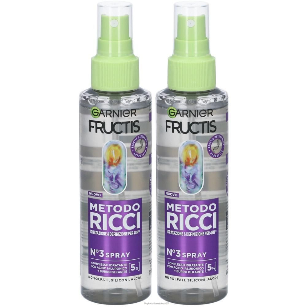 Acquista Online garnier fructis metodo ricci siero spray 2x150 ml e Cerca il miglior prezzo