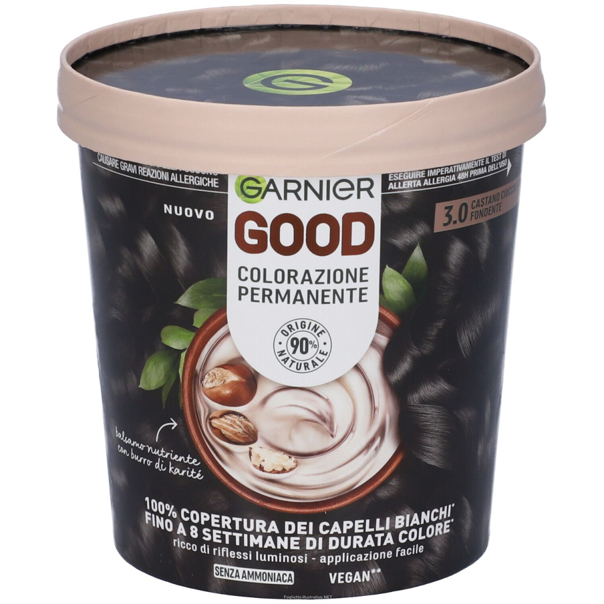 Acquista Online garnier good colorazione permanente senza ammoniaca 3.0 castano cioccolato fondente e Cerca il miglior prezzo