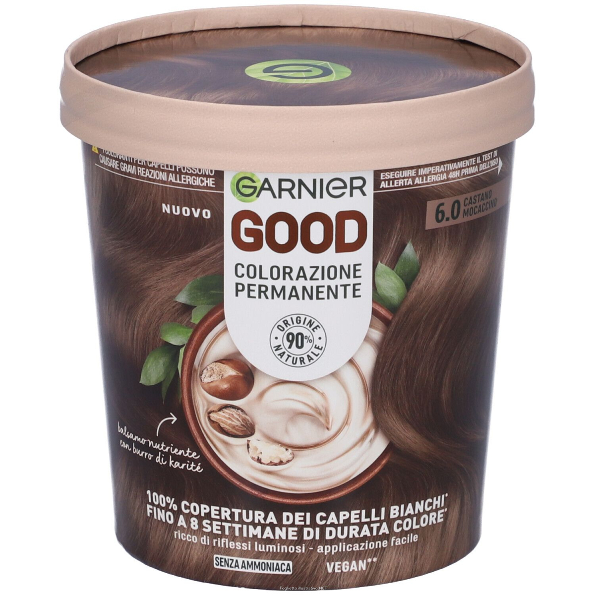 Acquista Online garnier good - colorazione permanente senza ammoniaca ,6.0 castano mocaccino e Cerca il miglior prezzo