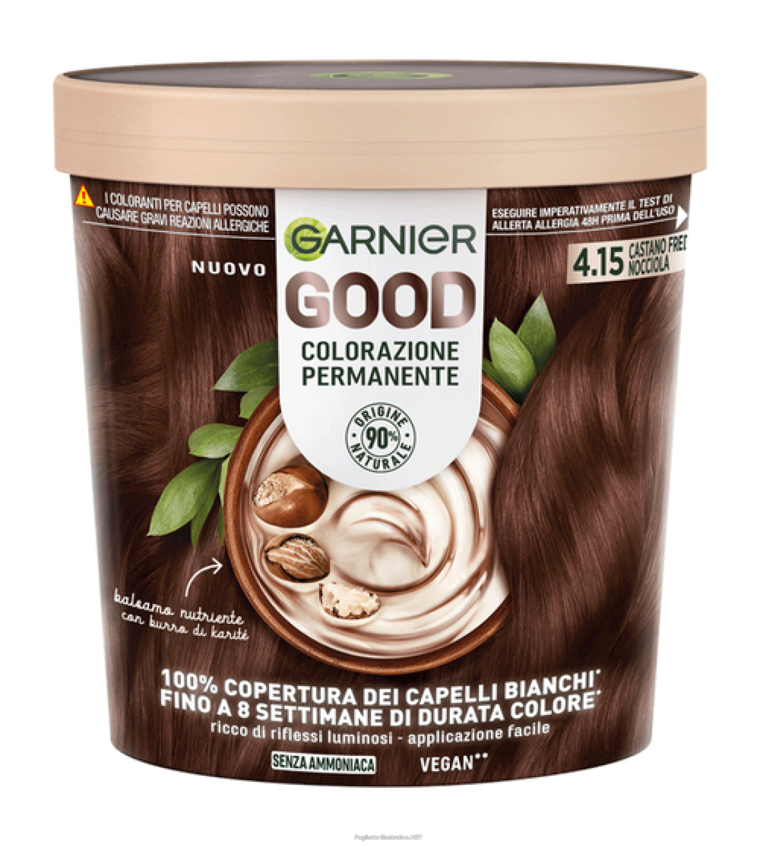 Acquista Online garnier good - colorazione permanente senza ammoniaca , castano freddo nocciola 4,15 e Cerca il miglior prezzo