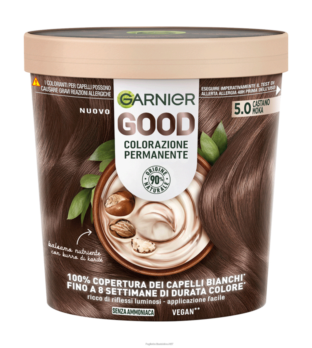 Acquista Online garnier - good - colorazione permanente senza ammoniaca n.5.0 castano moka e Cerca il miglior prezzo
