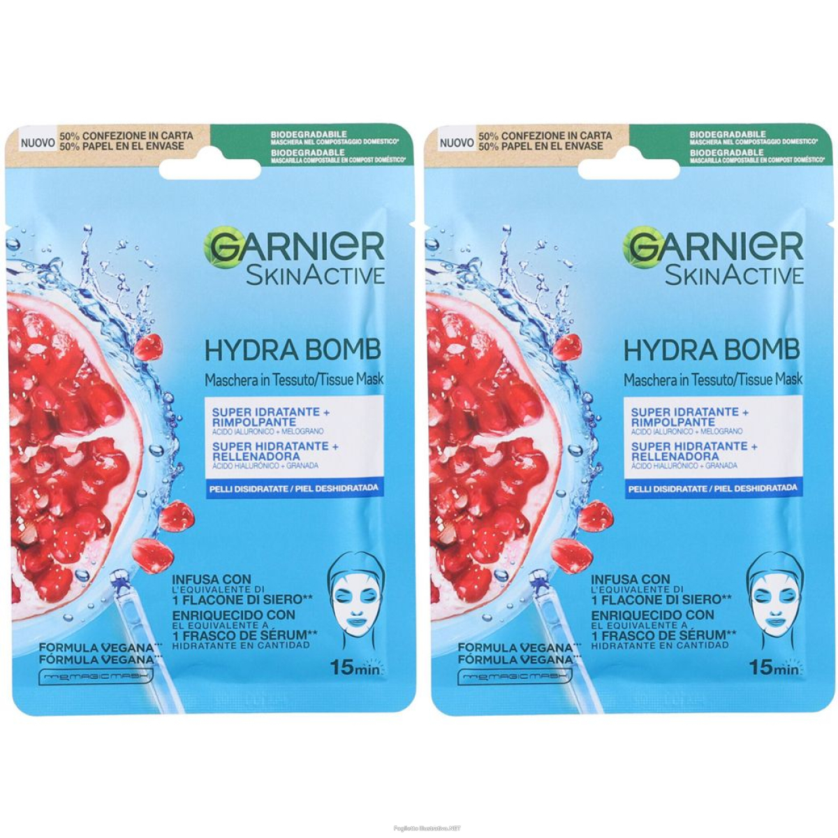 Acquista Online garnier maschera in tessuto super idratante energizzante per pelli da e Cerca il miglior prezzo