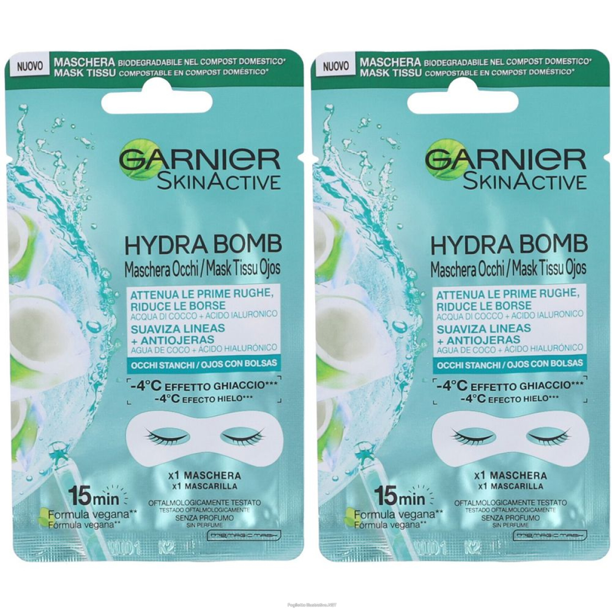 Acquista Online garnier maschera occhi skinactive, arricchita con acqua di cocco e aci e Cerca il miglior prezzo
