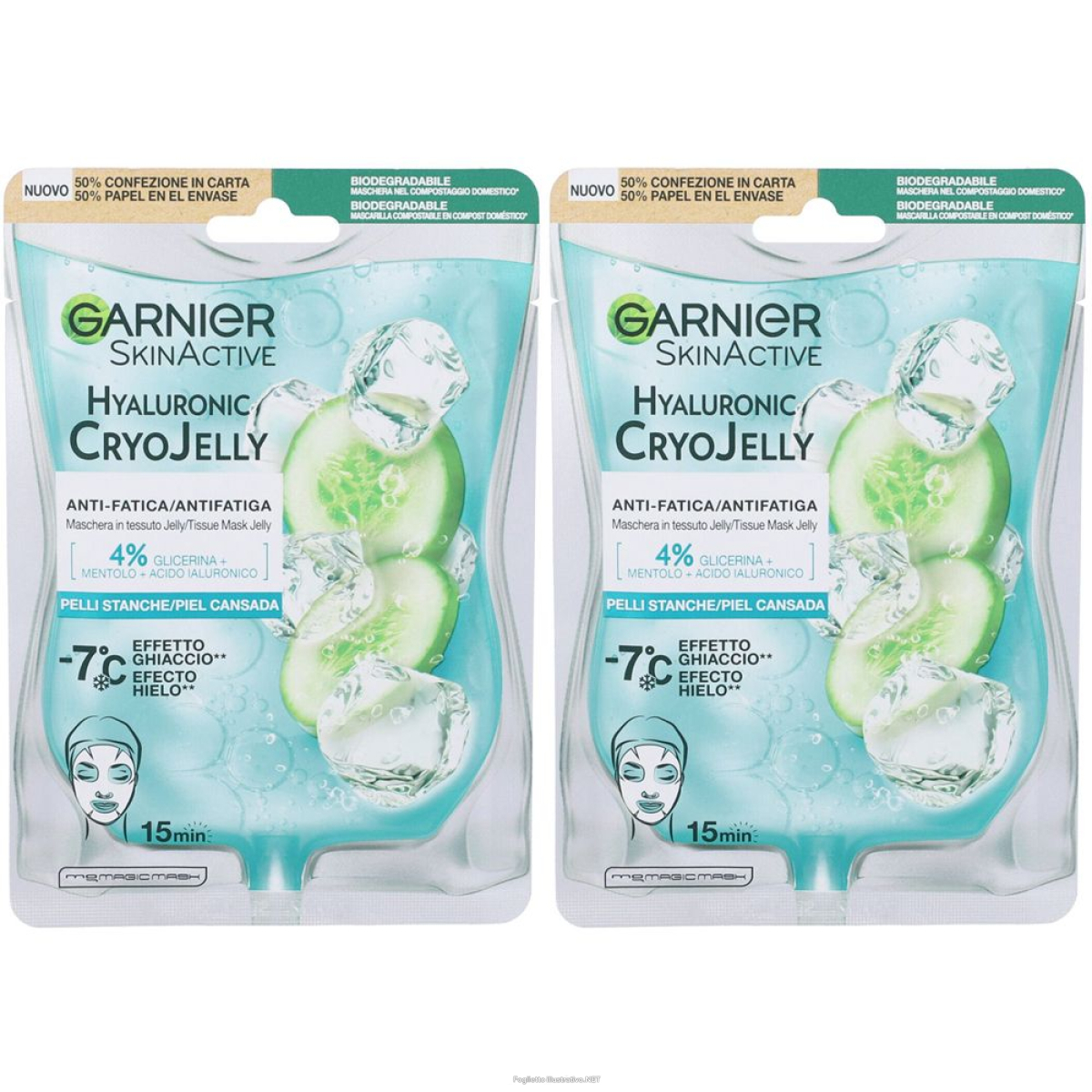 Acquista Online garnier maschera viso in tessuto cryo jelly set da 2 2x1 pz masch e Cerca il miglior prezzo