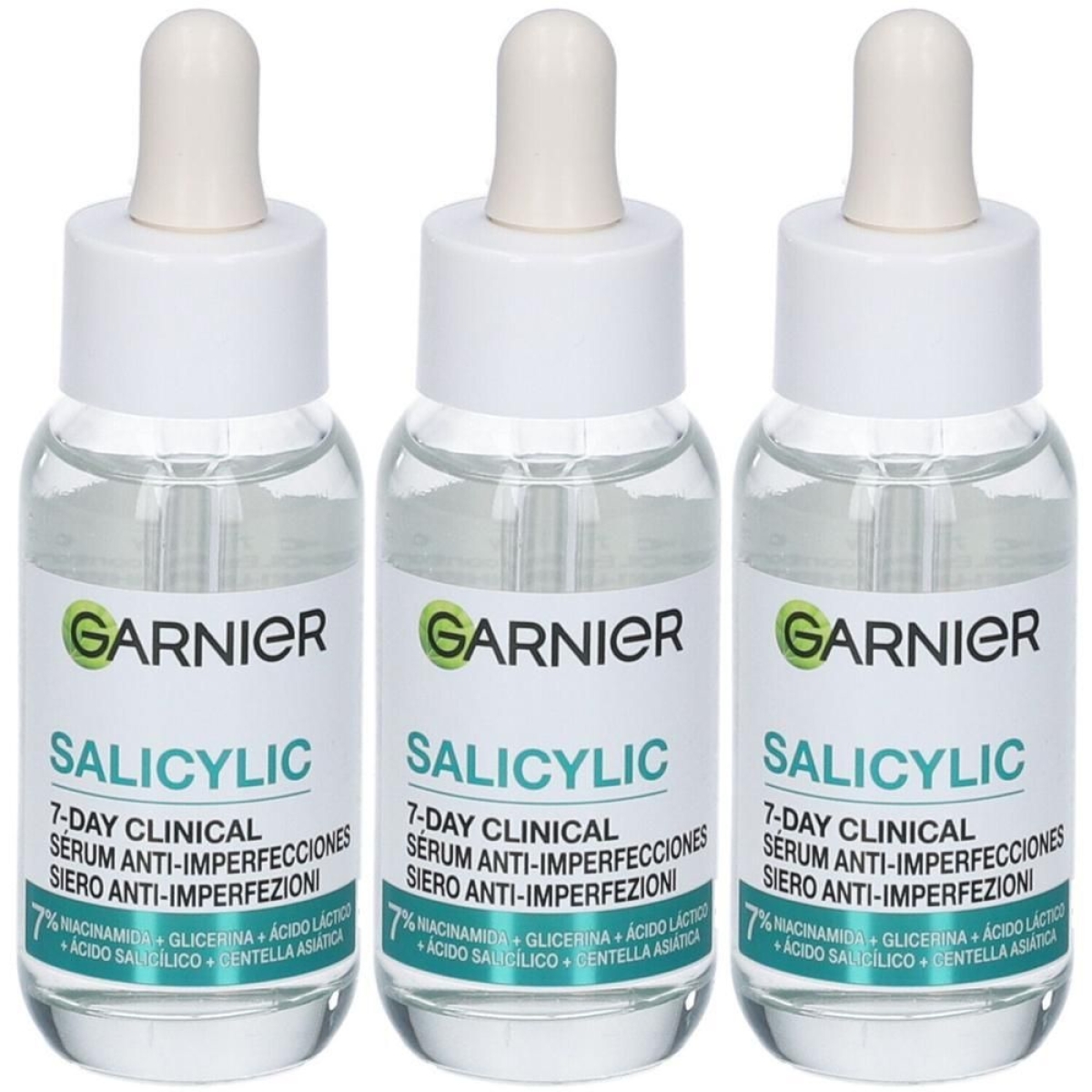 Acquista Online Garnier pure active siero viso salicylic anti-imperfezioni 3x30 ml e Cerca il miglior prezzo