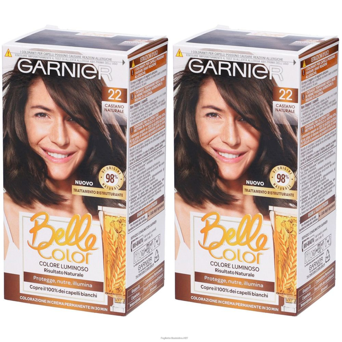 Acquista Online garnier tinta capelli belle color, colore luminoso e riflessi naturali e Cerca il miglior prezzo
