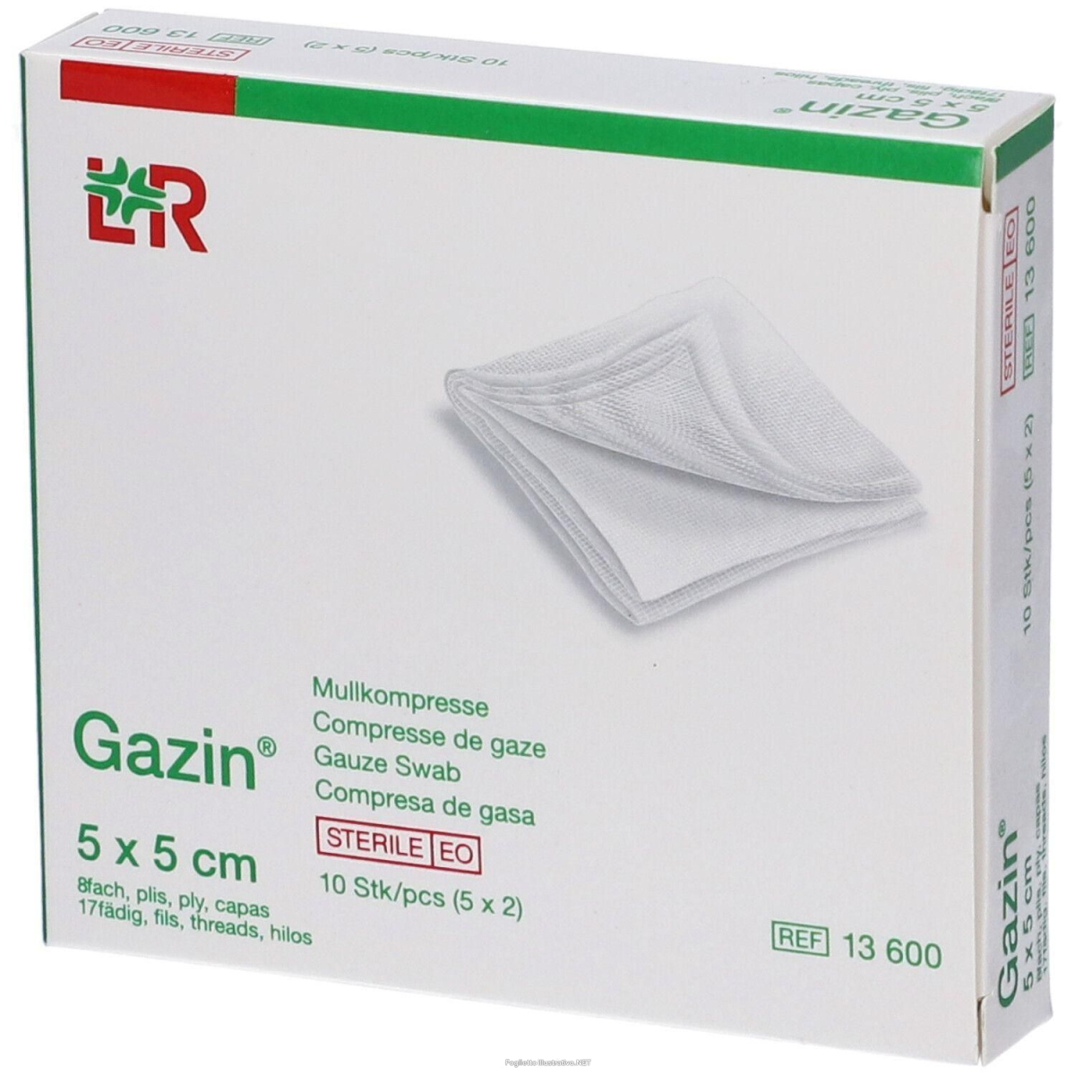 Acquista Online garza compressa idrofila gazin 5x5cm 5buste x 2 pezzi 10 st e Cerca il miglior prezzo