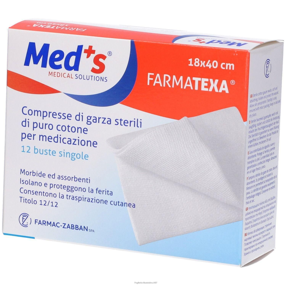 Acquista Online garza compressa meds 12/12 18x40cm 4x12 pz e Cerca il miglior prezzo