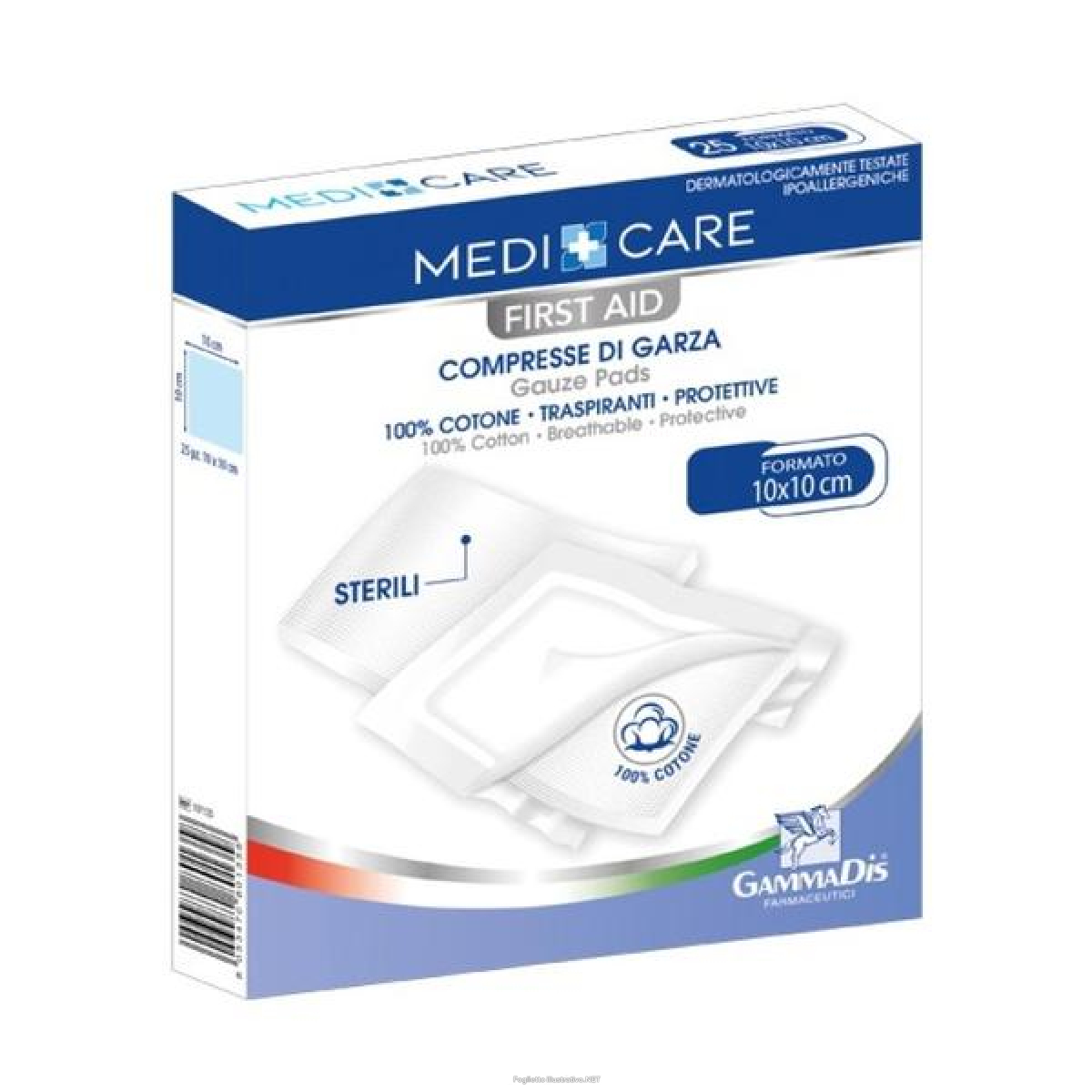 Acquista Online garza f care cot 12/8 10x10 cm 100 pezzi - garze di cotone per medicazione e Cerca il miglior prezzo