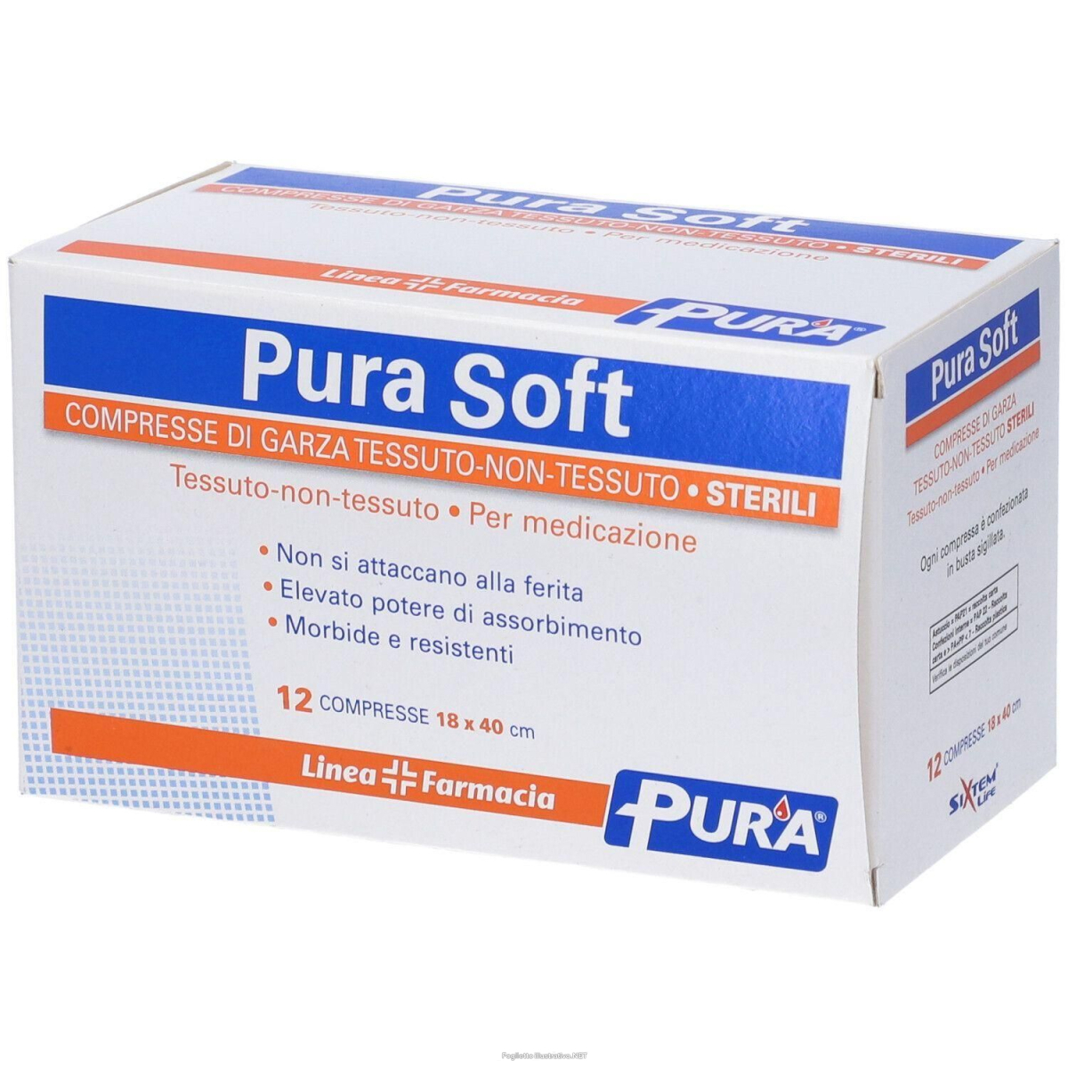 Acquista Online garza in tessuto non pura soft 18x40cm 12 pezzi 4x12 st e Cerca il miglior prezzo