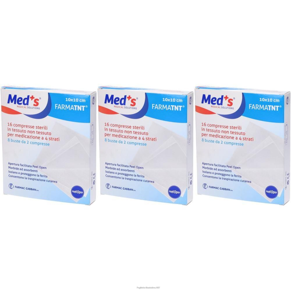 Acquista Online garza meds tnt 10x10cm 16pz po 3x16 pz e Cerca il miglior prezzo