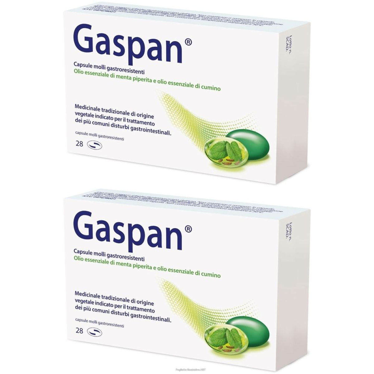 Acquista Online gaspan capsule molli gastroresistenti set da 2 2x28 pz morbide e Cerca il miglior prezzo