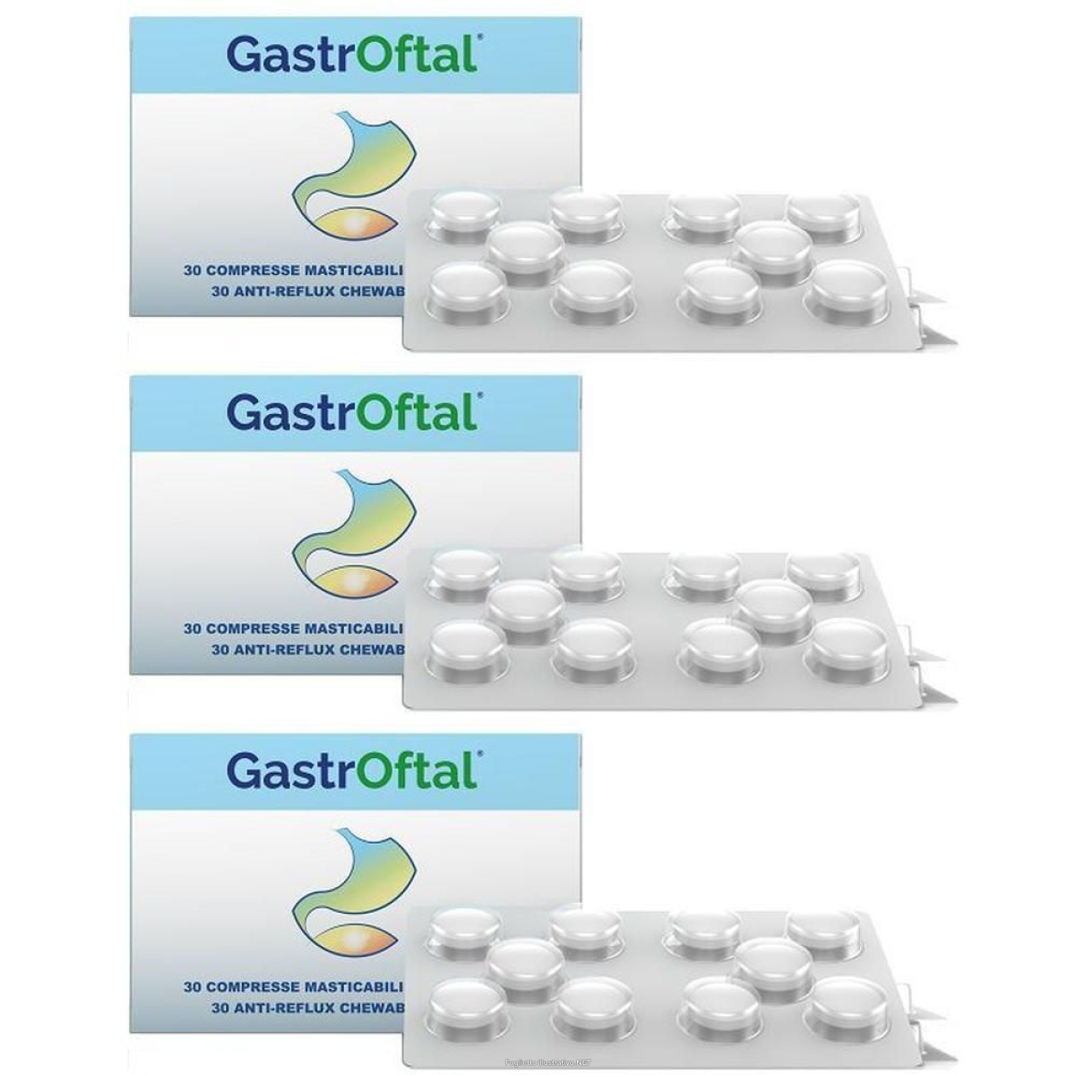 Acquista Online gastroftal 30 compresse masticabili antireflusso 3x30x1,4 g e Cerca il miglior prezzo