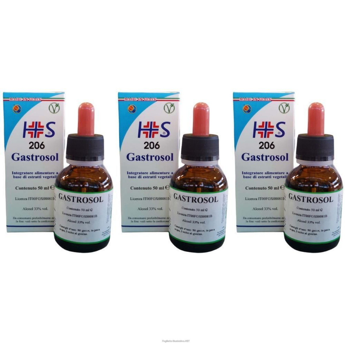 Acquista Online gastrosol liquido 50 ml 3x50 ml gocce orali e Cerca il miglior prezzo
