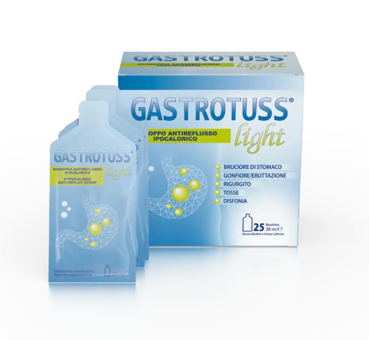 Acquista Online Gastrotuss light 25 bustine senza glutine senza lattosio e Cerca il miglior prezzo