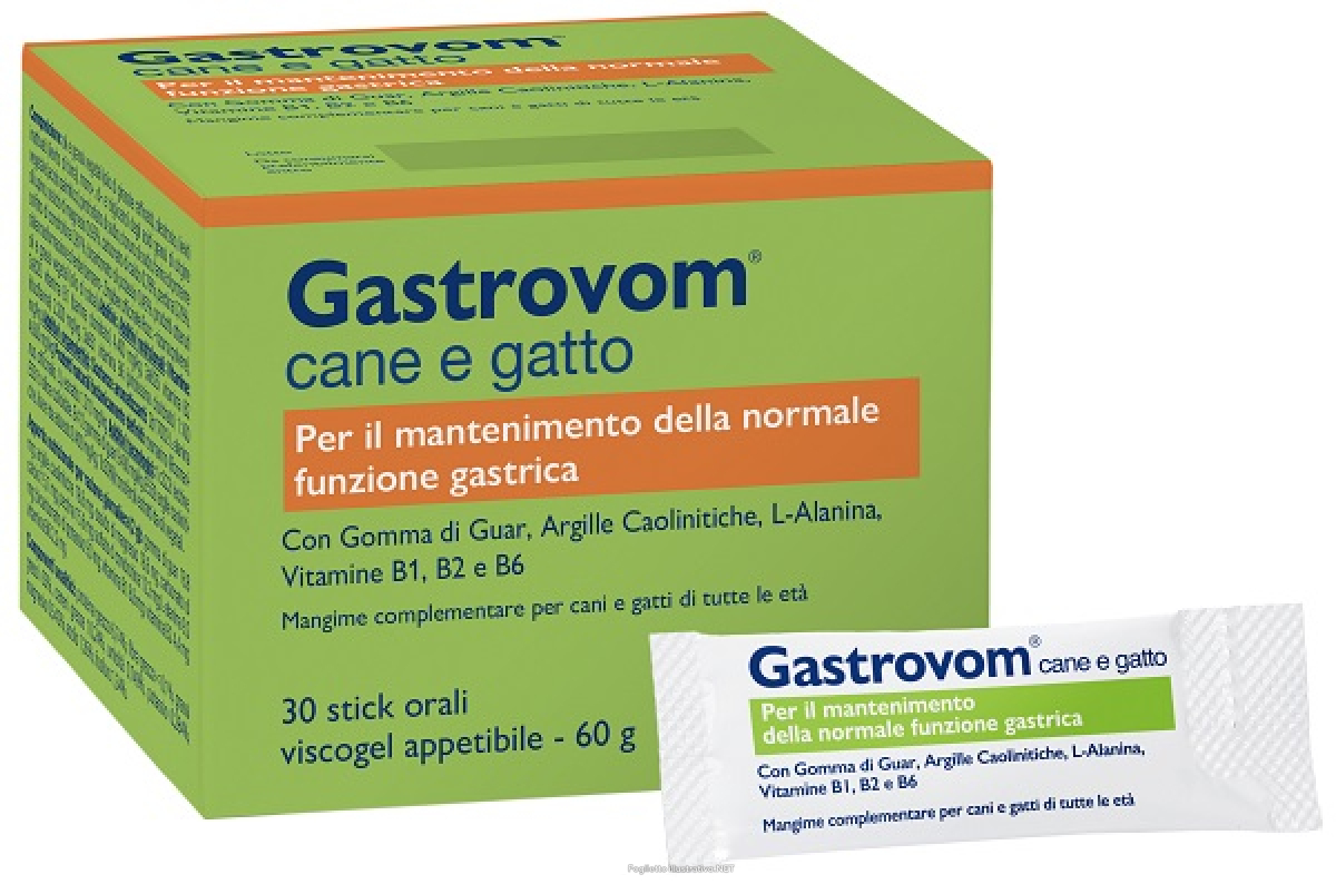 Acquista Online gastrovom cane e gatto viscogel mangime complementare per la funzione gastrica 30 stickpack e Cerca il miglior prezzo