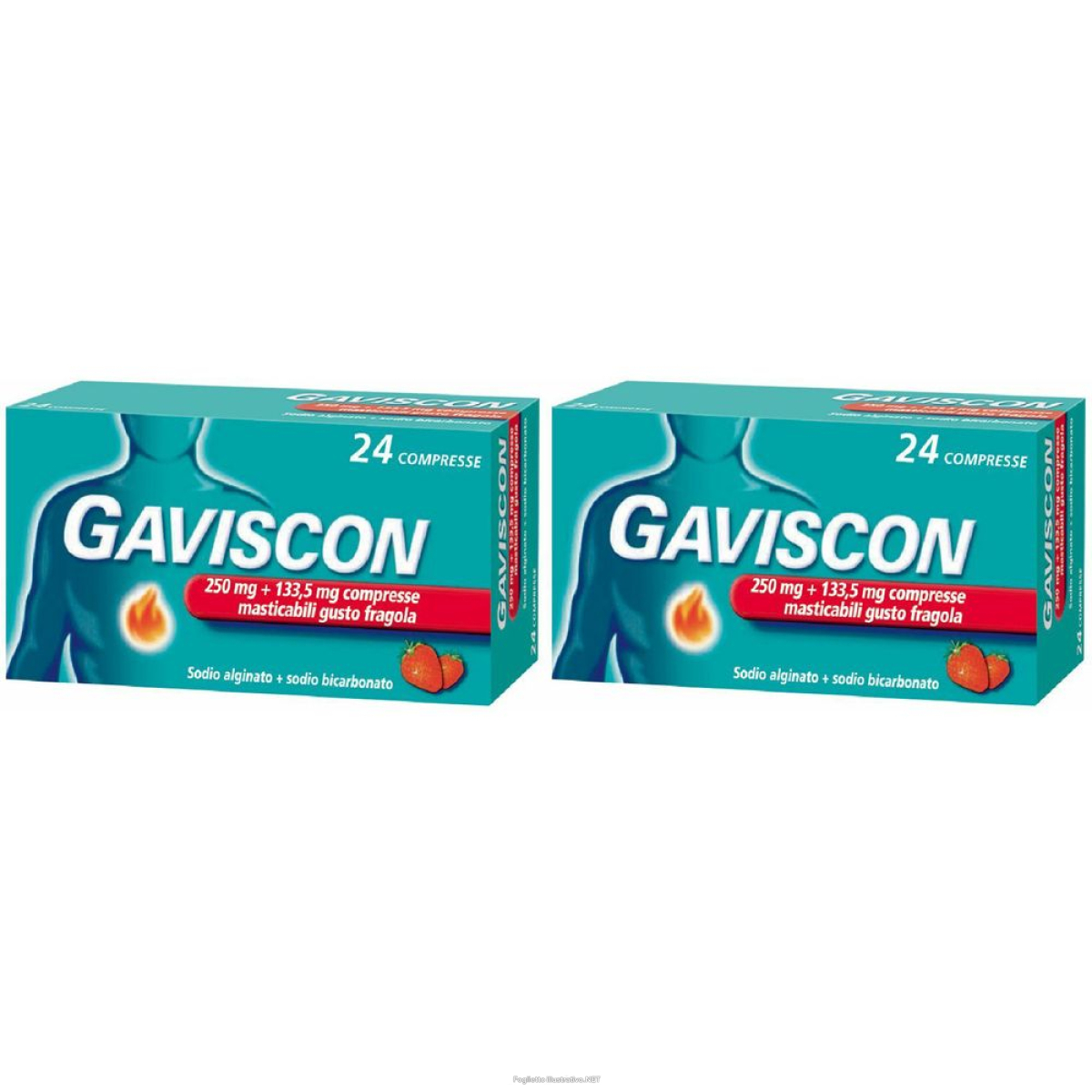 Acquista Online gaviscon® 24 compresse masticabili fragola set da 2 2x24 pz e Cerca il miglior prezzo