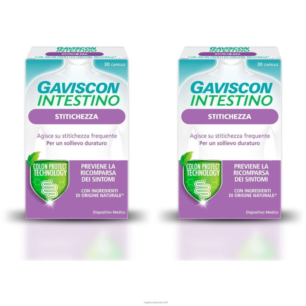 Acquista Online gaviscon intestino stitichezza capsule set da 2 2x1 pz e Cerca il miglior prezzo