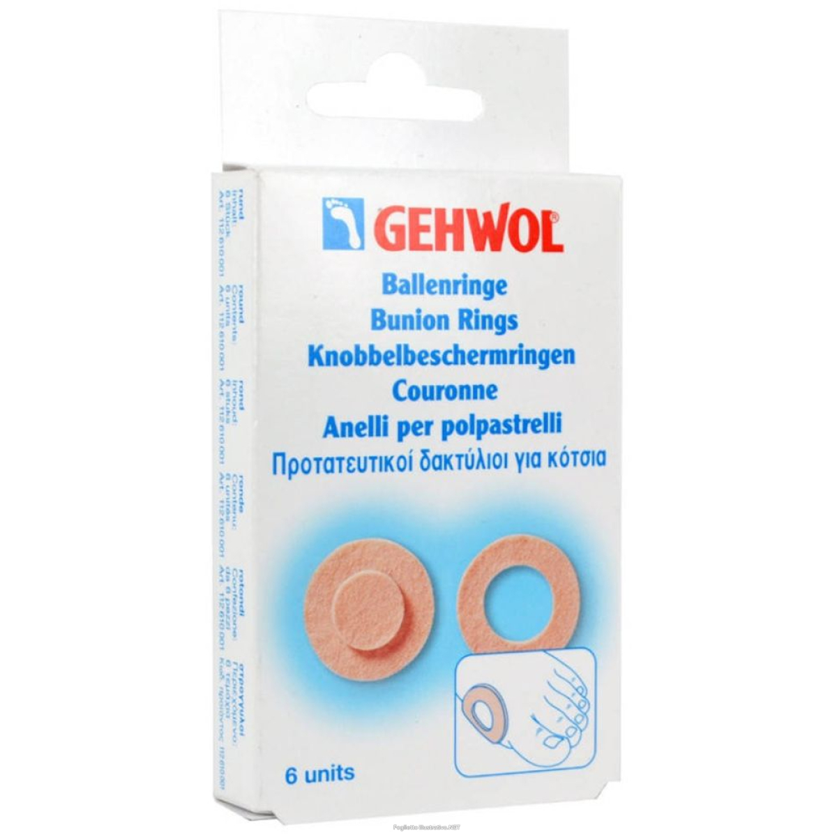 Acquista Online gehwol® anelli per polpastrelli 6 pz cerotto e Cerca il miglior prezzo