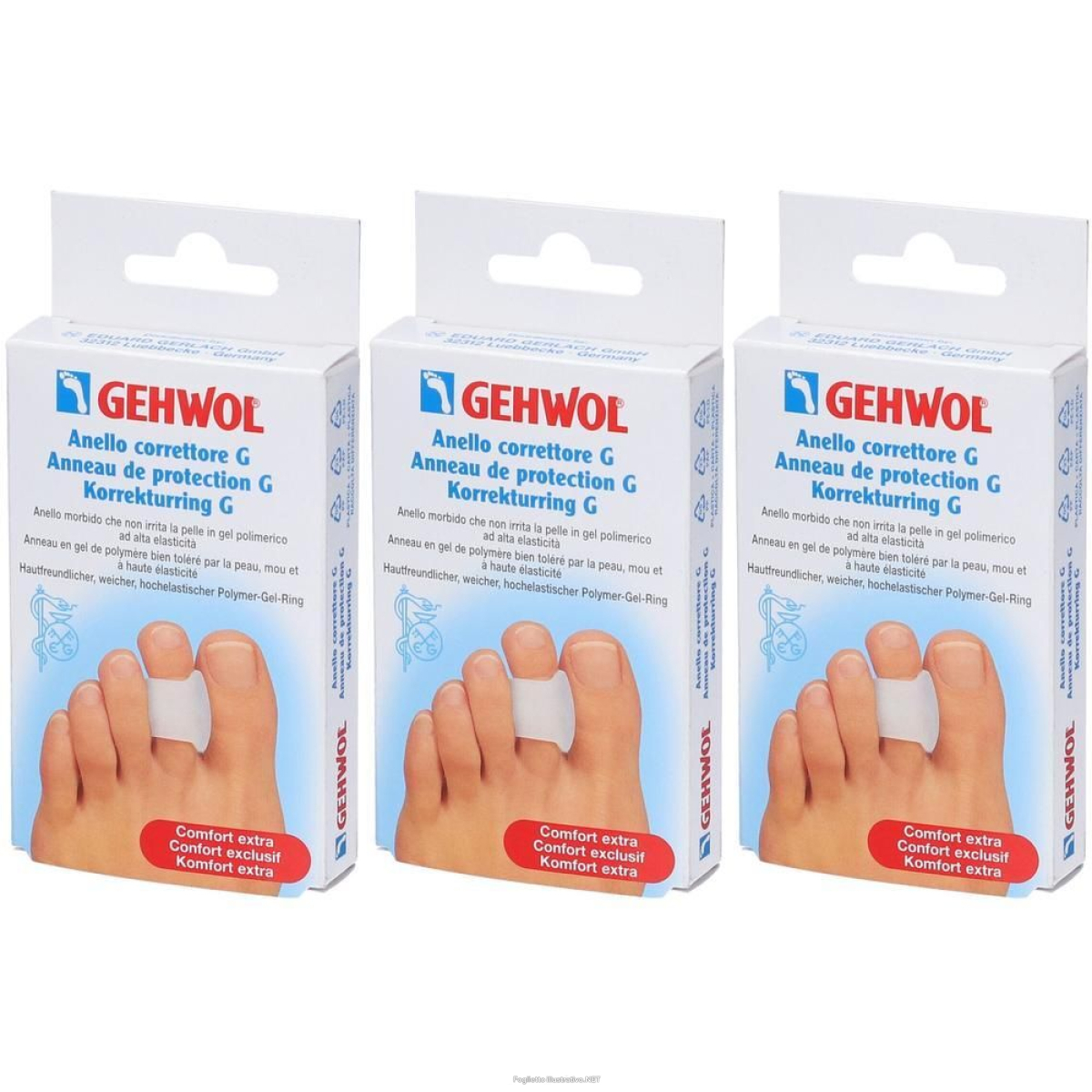 Acquista Online gehwol anello correttore 3 pezzi 3x3 st e Cerca il miglior prezzo