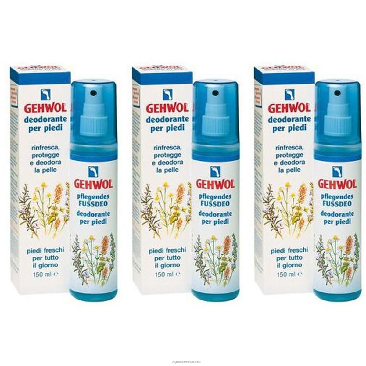 Acquista Online gehwol deodorante spray 150ml 3x150 ml e Cerca il miglior prezzo